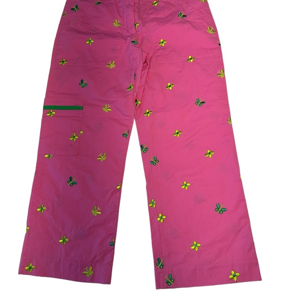 Lilly Pulitzer White label capris in size 2. EUC. Pink with embroidered detail. - Picture 14 of 14